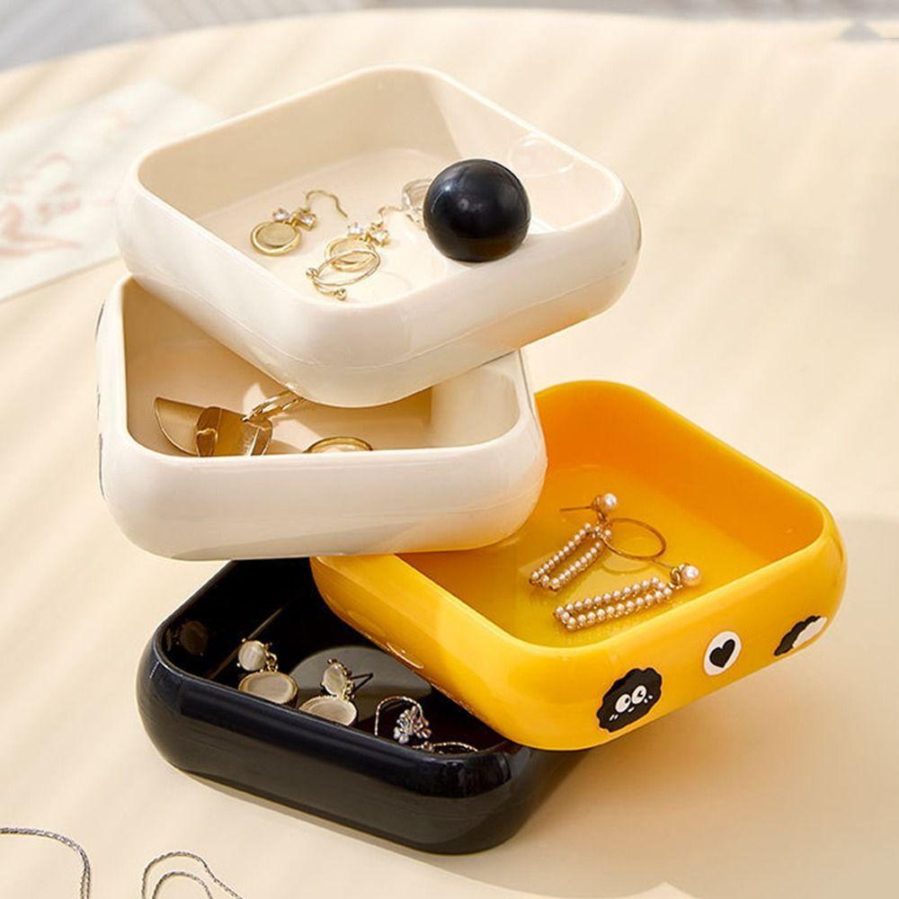 3/4 Layers Jewelry Storage Holder 360 Degree Rotating Necklace Storage Container  Home Use