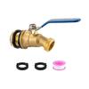 3/4inch GHT Outlet X NPT Inlet Brass Faucet Ball Valves High Flows Water Spigot Garden Hose Adapter Water Pipe Fitting