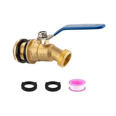 Brass Faucet Ball Valves 3/4inch NPT Male Inlet To 3/4inch GHT Male Outlet Garden Hose Adapter Water Drainage Valves