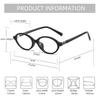 Fashion Small Oval Glasses Frame Women Anti Blue Light Ins Popular Blue Light Blocking Eyeglasses Ladies