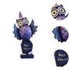 Owl Statue Animal Sculpture Collectible Tabletop Ornament,Owl Table Decoration for Halloween