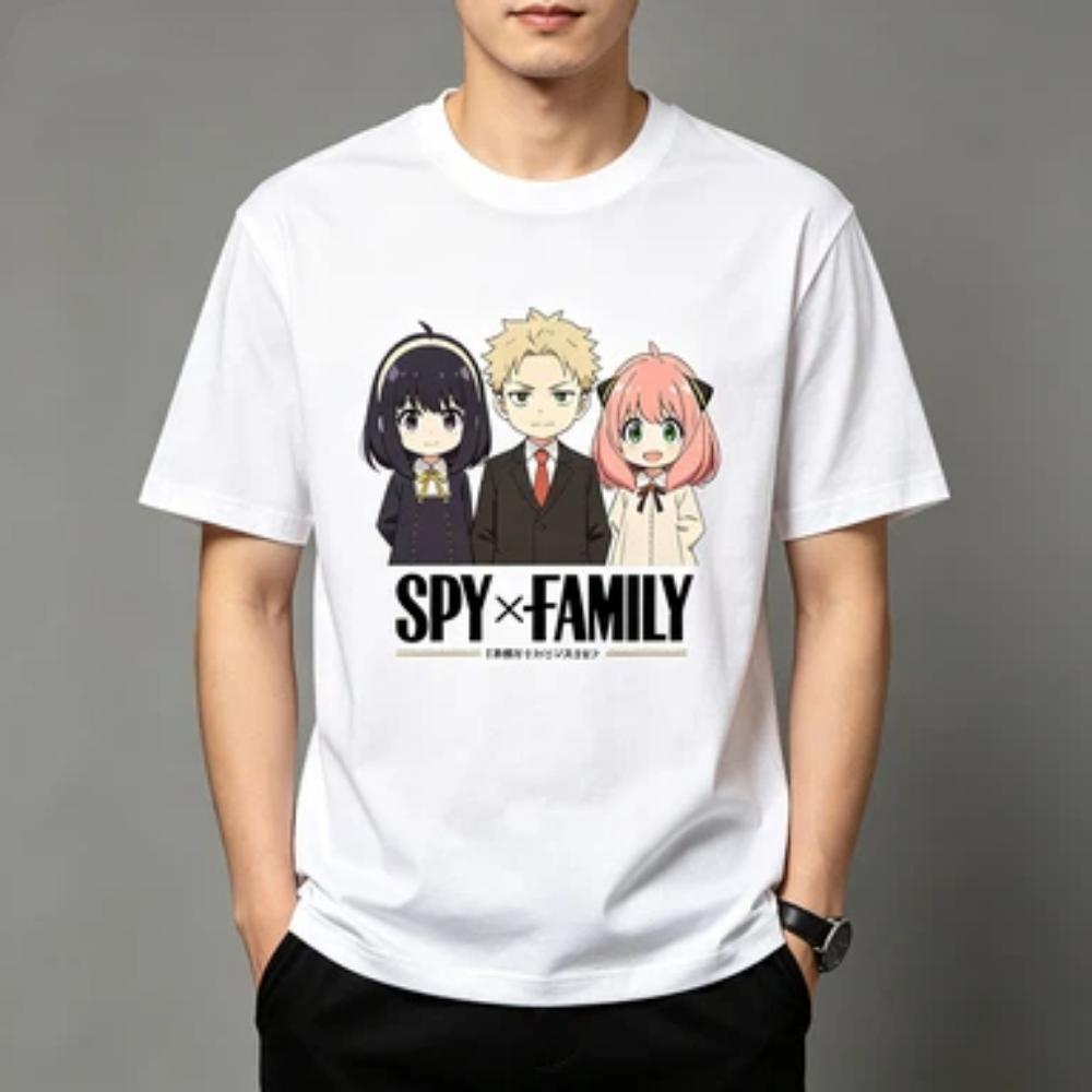 Spy Family Japan Cartoon Summer Tshirts Men Women Anime Kawaii Anya Forger Spy X Family T Shirts Short Sleeve T-shirt Fashion S