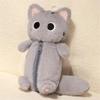 Cartoon Cat Plush Pencil Case Pen Storage Bag Stuffed Animal Siamese Doll Cat Pencil Bag Cute Design Large Capacity Stationery