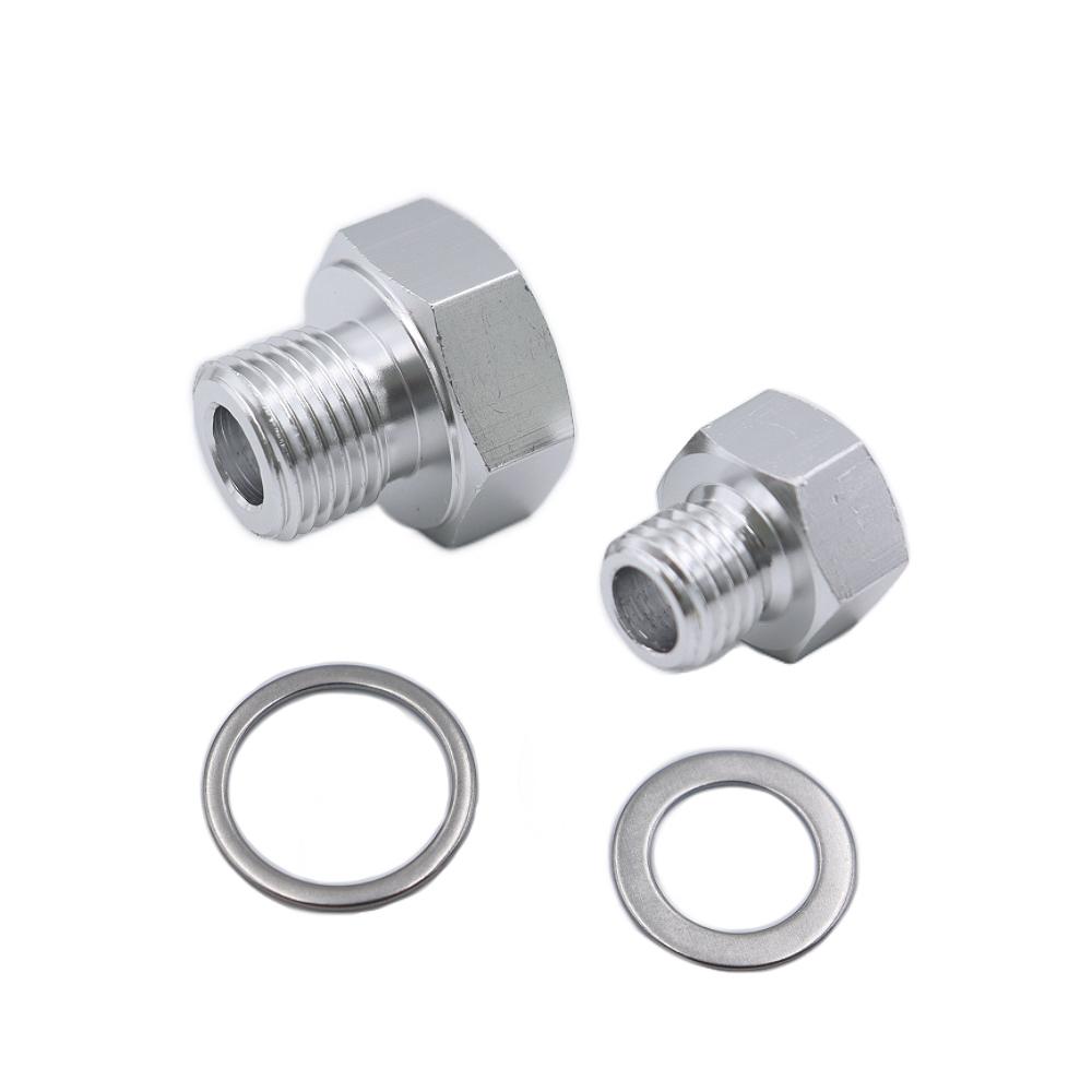 For LS1 4.8 5.3 6.0 Swap M12 M16 Oil Pressure Coolant Temp Gauge Fitting Adapter