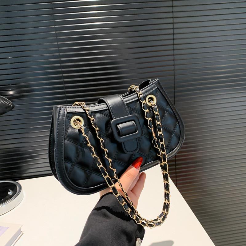 

Stylish Color-block Chain Shoulder Bag For Women 2024 Trendy Spring Collection