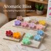 Colorful Flower-Shaped Tea Light Scented Candles - Creative Souvenir & Home Decoration for Birthdays