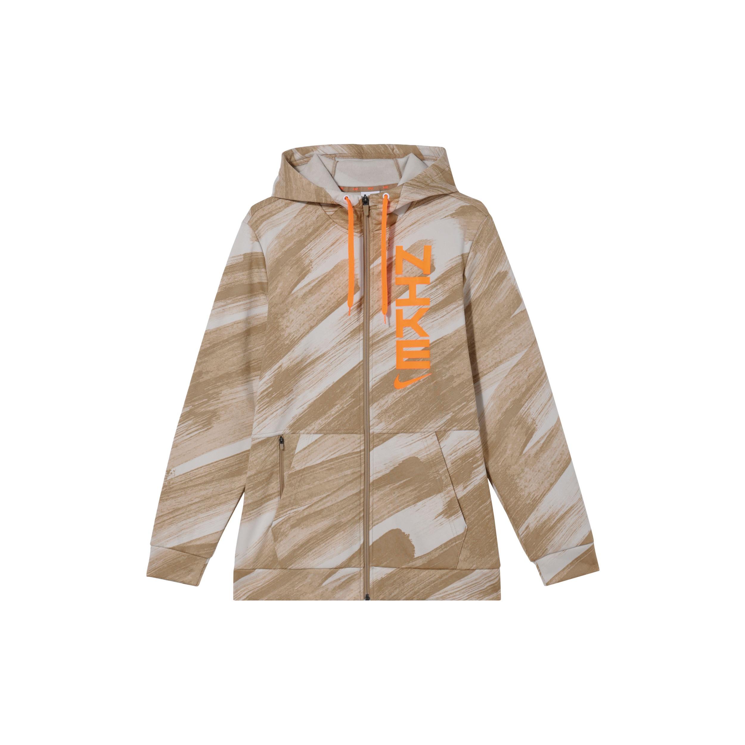 Nike Therma-FIT Sport Clash Full-length zipper Cardigan Training hooded track Jacket Khaki Men s DD1891-247 L
