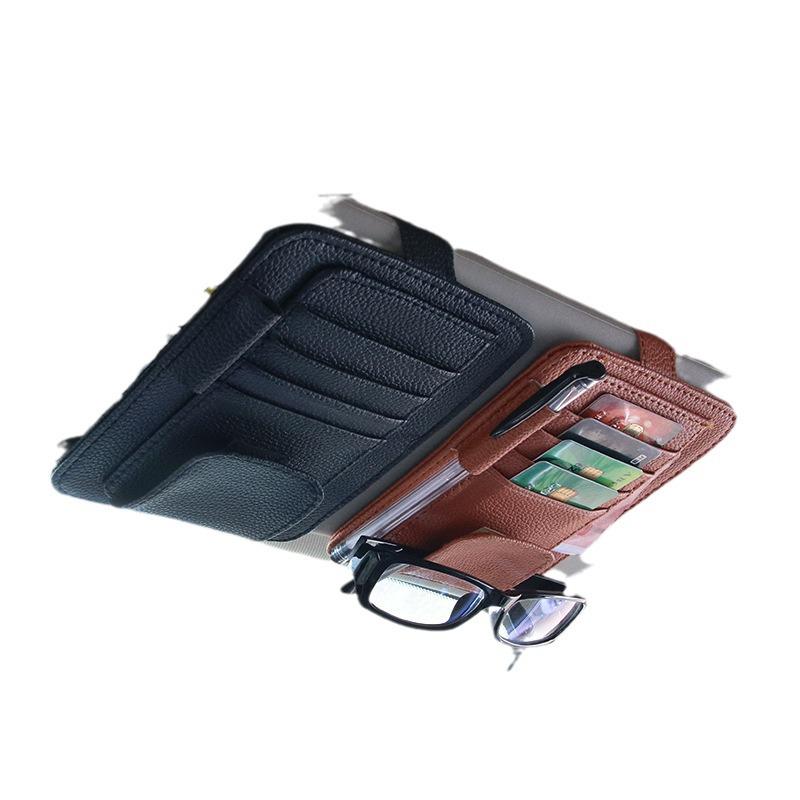 Car Sun Visor Glasses & Card Holder Clip R-7260