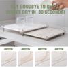 2 Pcs Stone Drying Mat   Absorbent Quick Drying Stone for Kitchen Counter with Non Slip Feet