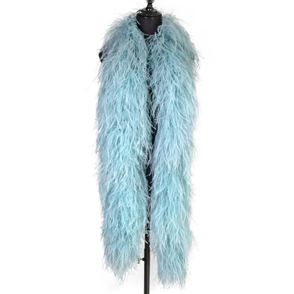 DIY 10-lagige weiße extra volle Straußenfederboa für Accessoires und Modedesign Cosplay Halloween-Kostüm Burlesque Tanz & Bühne