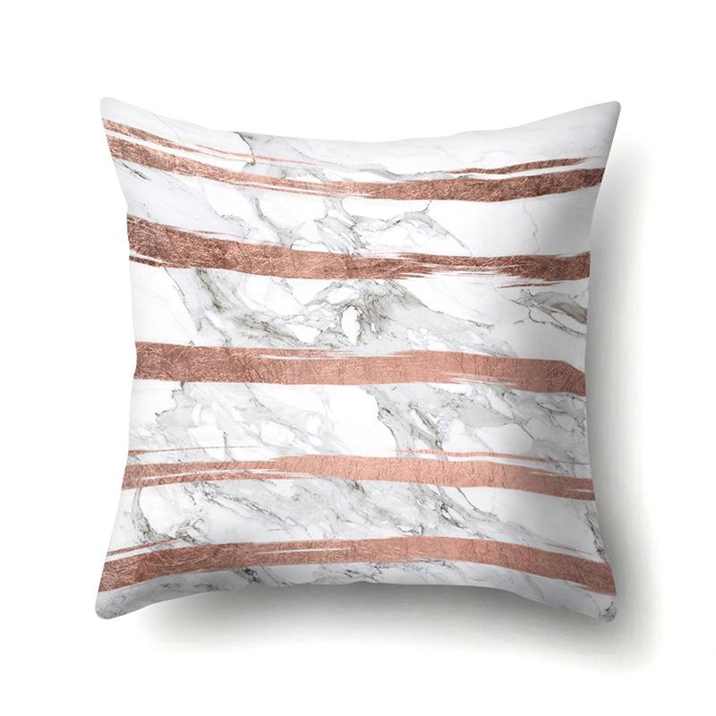 Polyester Pillow Case Automobile Decoration Home Printed Pillow Case Waist Cushion Cover Car Cushion Head Cushion Cover