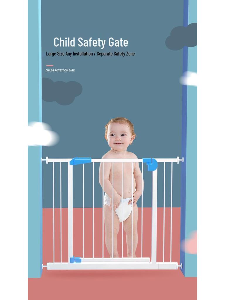 Child & Pet Safety Gate: No-Drill Stair & Door Guard Fence