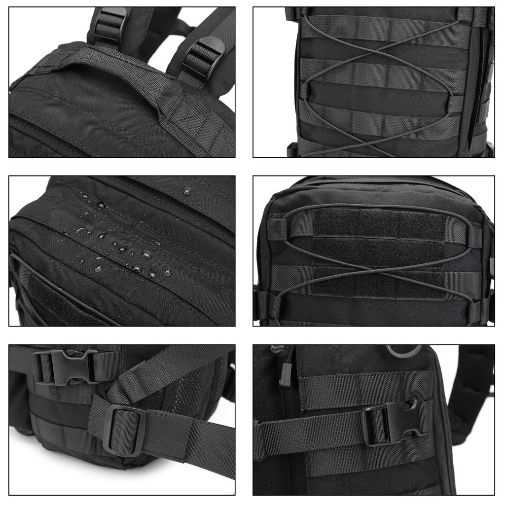 Tactical for and other Military and with Laptop Perfect for and Outdoor Perfect for and Emergency Brown W&C Backpack, 40L, Hiking, Camping, Airsoft,