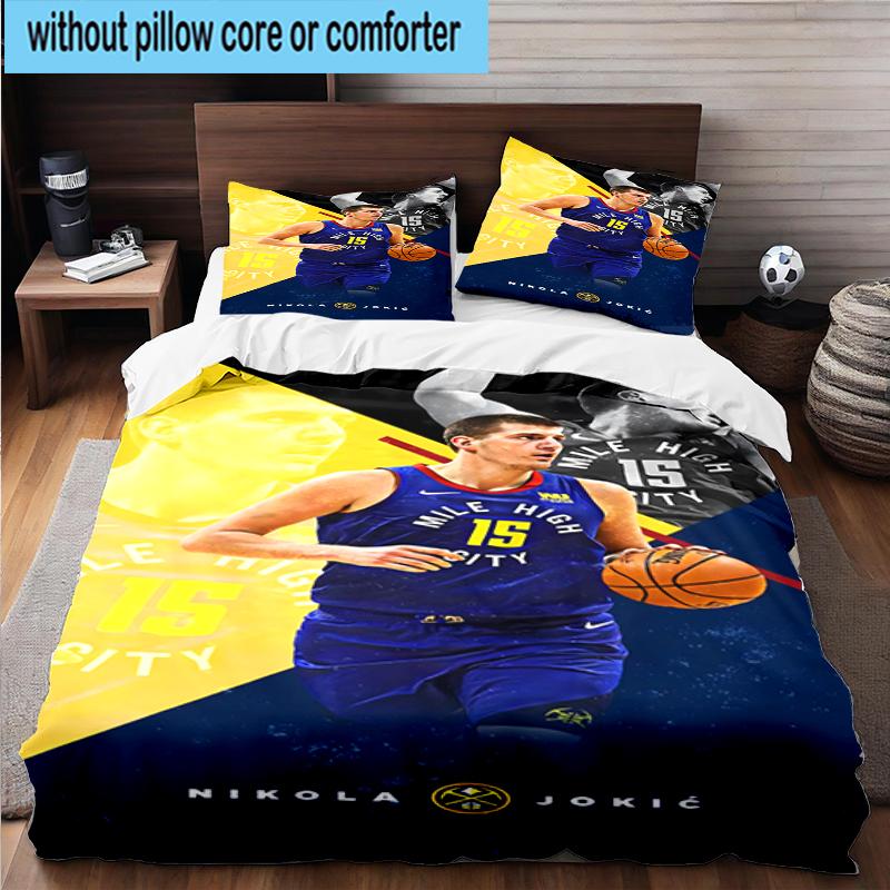 3PCS Jo-kic's Denver Dominance Bedding Set,Including 1pc Duvet Cover And 2pcs Pillowcases Perfect for Bedroom, Dormitory, Fan Christmas Gift