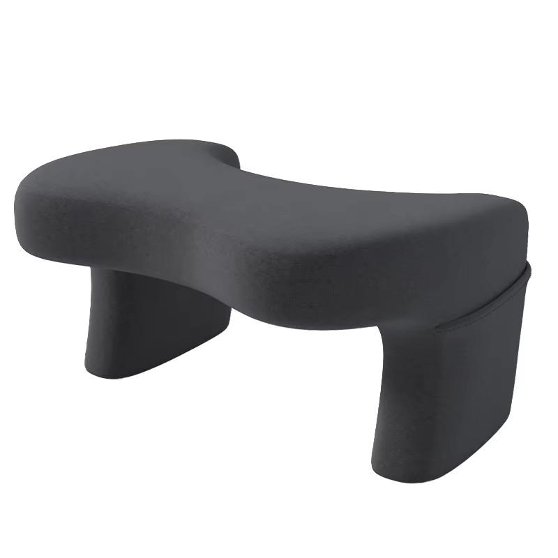 Custom Logo Luxury Reading Pillow Memory Foam Ergonomic Bed Rest Arm Rest Customizable Cervical Neck Bone Shape Knitted