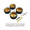 RC Wheels and Tires 12mm Metal Wheel Hub for 144001 1/10 1:14 1:18