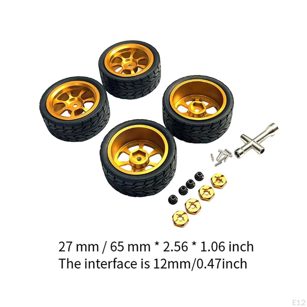 RC Wheels and Tires 12mm Metal Wheel Hub for 144001 1/10 1:14 1:18
