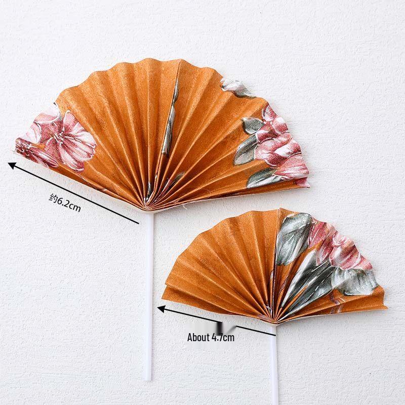 LIEI Новый китайский стиль Складной веер с каллиграфией «Павильон орхидей»