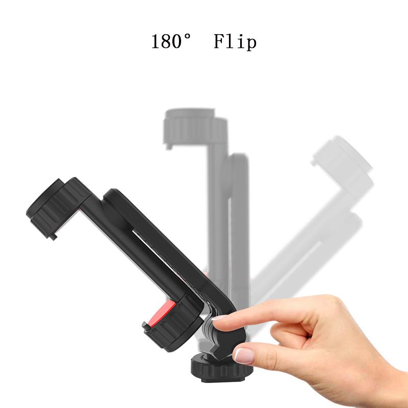 Phone Holder Mount Clamp Clip Horizontal and vertical Shooting for Smartphone Cold Shoe Mount Video Light Mic For iPhone Samsung