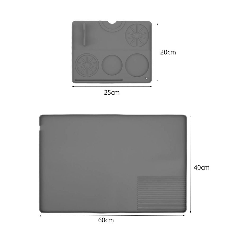 Heat Resistant Coffee Machine Silicone Mat Anti-slip Coffee Bar Mat  Dining Table