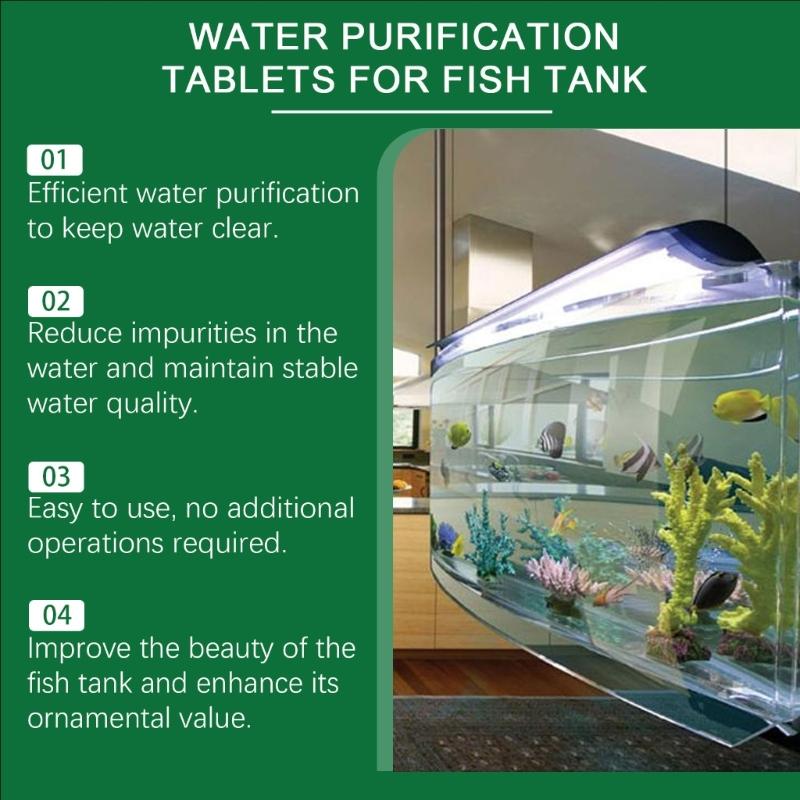Advanced Formula Aquariums Water Cleaner Aquariums Water Purification Tablets for Fish Lover