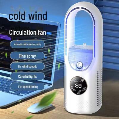 Mini Raffrescatore d'Aria da Tavolo Ricaricabile & Ventilatore Portatile USB Umidificante