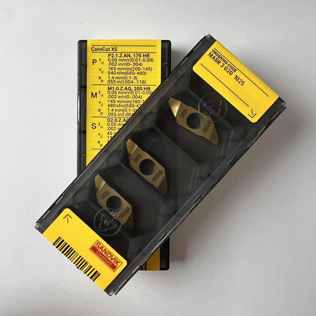 Original Sandvik / MABR3020 1025 /CNC CARBIDE Tool Blade 10 Pcs