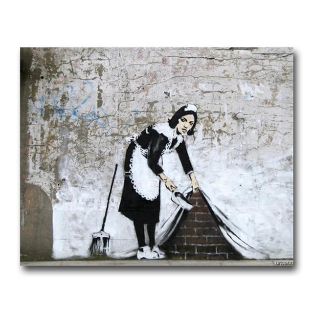 Banksy Painting "Girls and Balloons" Canvas Painting Fashion Home Decor Poster Print Wall Art Picture For Living Room Decoration