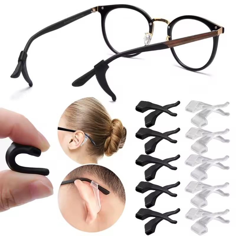 Anti-slip Silicone Ear Grip Glasses Leg Soft Sunglasses Anti Fall Stopper Bracket Fastener Eyeglasses Retainer Holders Accessory