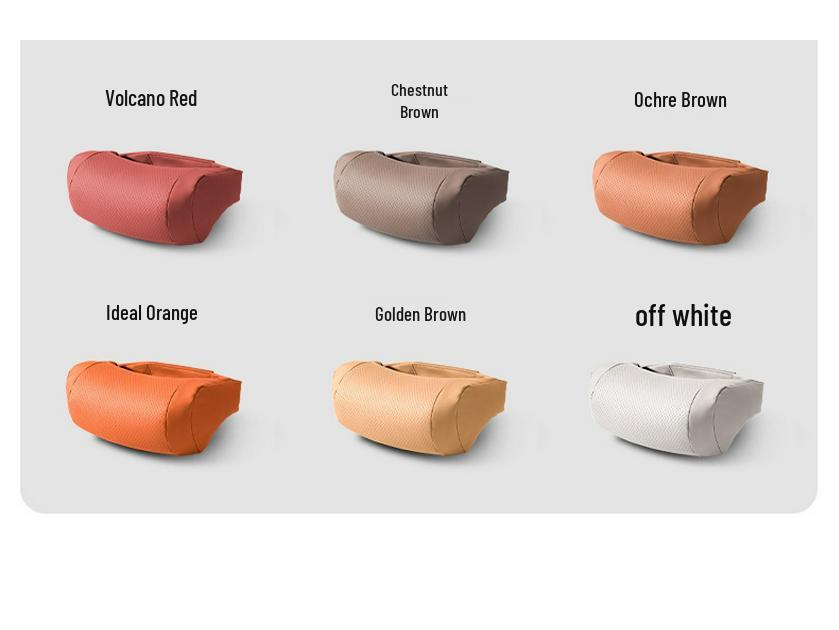 Kashidon Headrest & Lumbar Support Pillow for Maybach S-Class Mercedes Car Seat