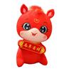 Horse Plush Doll with Blessing Banner Year of The Horse Symbol Traditional Craftsmanship Plush Doll Bedside Car Decoration