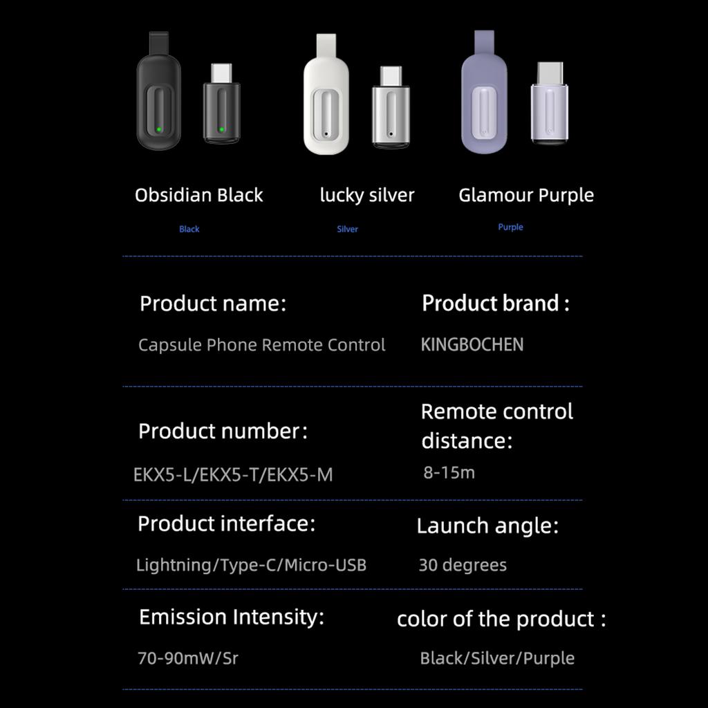 Type-C/for iOS Interface Smart App Control Mobile Phone Remote Controller for TV Air Conditioning Set-Top Box Projector Fan