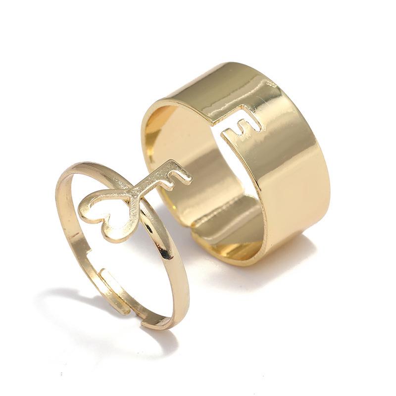 Versatile Women's Fashion Couple Rings: Light Luxury, Colorfast, Unisex Knuckle & Plain Finger Rings