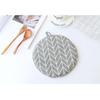 1 Piece Fashion Nordic Cute Cotton Non - slip Yellow Gray Kitchen Cooking Baking BBQ Potholders Oven Mitts Microwave Gloves