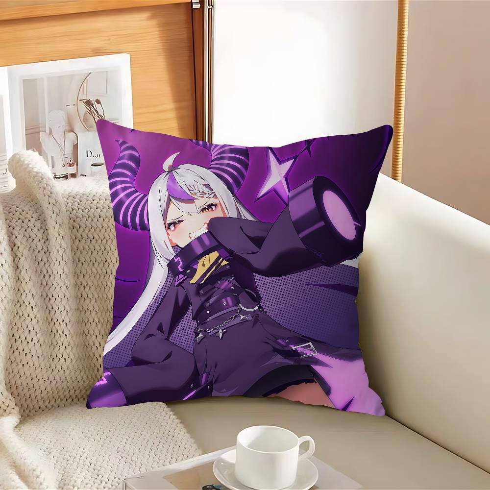 Hololive L-a D-Darknesss Kissenbezug Abnehmbarer Waschbarer Kissenbezug – Ganzjährig Weiches Leinen