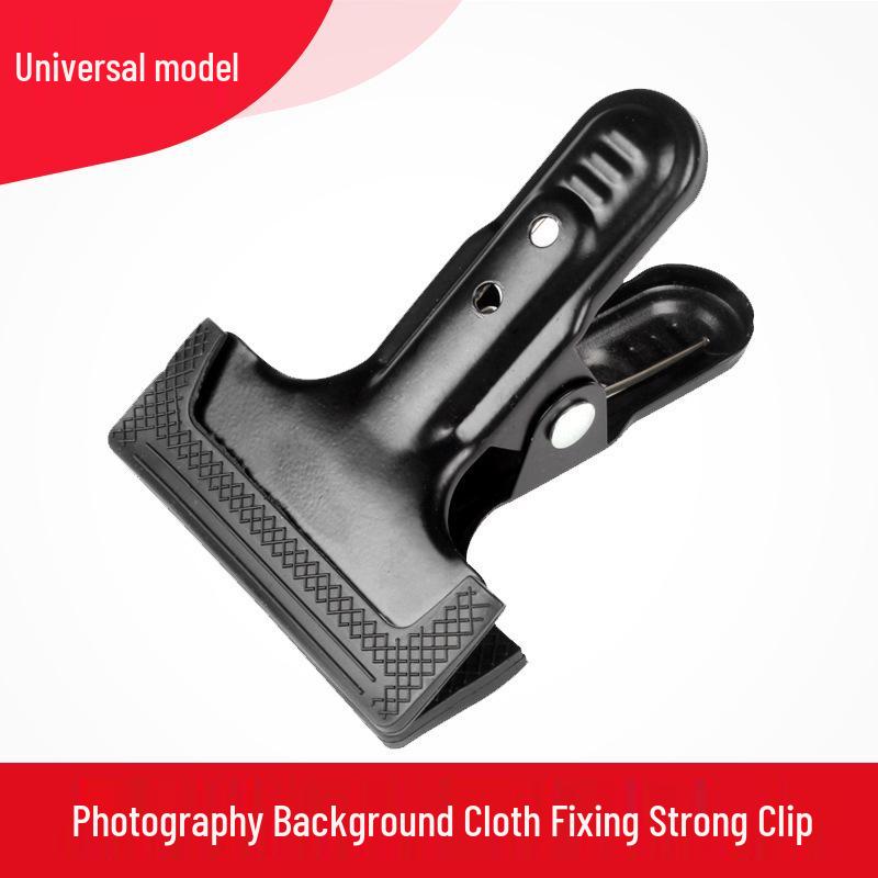 Metal Black Clip with Hook for Photography Backgrounds and Paper