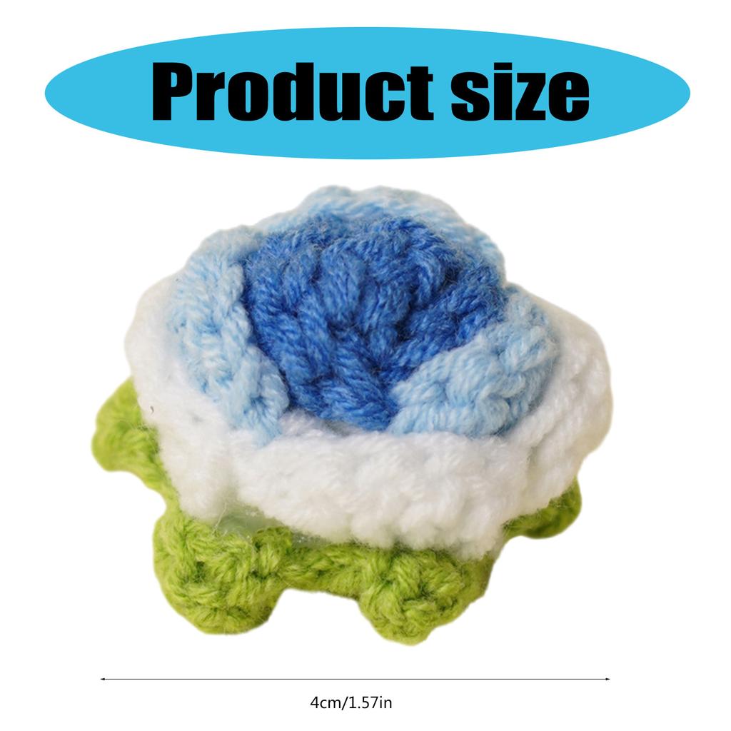 Knitted Flowers Smal Flowers Finished Handmade Flowers Artificial Flowers Crochet Flowers for Hair Clothes Decoration