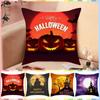 Castle Bat Pattern Halloween Pumpkin Pillowcase Linen Halloween  Cushion Cover   Car