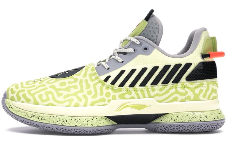 Li Ning WOW 7 Way Of Wade 7 Cushioning Lightweight Low Top Basketball Shoes Men's Green White ABAN079-13