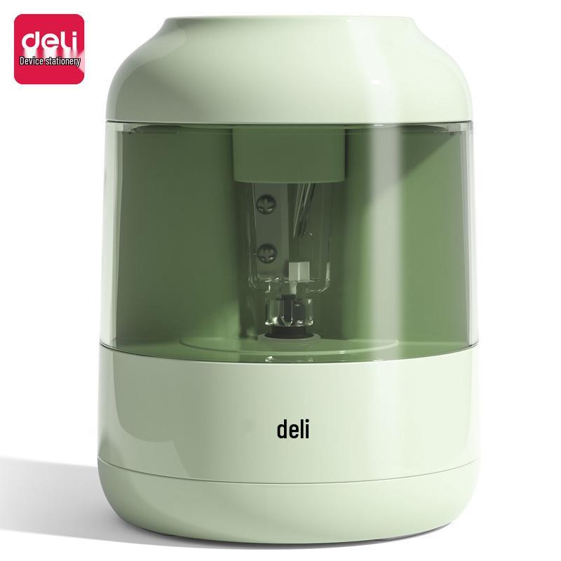 Deli Electric Dual-Power Pencil Sharpener for Students