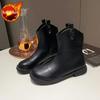 Fashion Women's Ankle Boots Winter 2024 Booties New In Autumn Female Short Shoes Pu Chic and Elegant Designer Luxury On Offer Y2k Goth