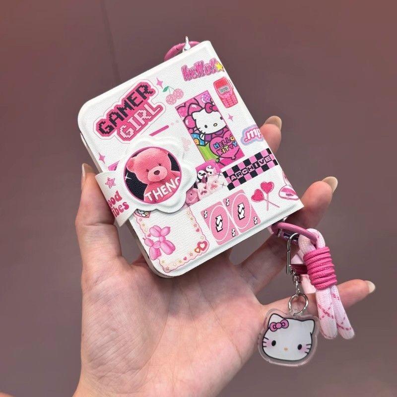 

Cute Book Style Flip case for Samsung Z Flip 6 ZFlip5 OPPO Find N2 Flip /OPPO Find N3 Flip/Xiaomi Mix Flip Case Luxury Leather Cover For Samsung galaxy z flip6
