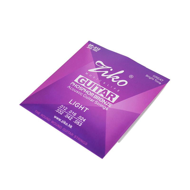 Stabilní výkon Ziko Akustické kytarové struny Hladký pocit Neoxidující struna Etnické trsací