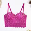 Fashion New New Arrival Vest Sexy Suspenders Backless Lace Embroider Light Diamond Wrapped Chest and Waist Tube Top Intimates Outwear