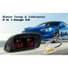 12V 24V Combination Table Digital Water Temperature Gauge + Volt Meter With 10mm Water Temperature Sensor 2 In 1 Car LCD Display