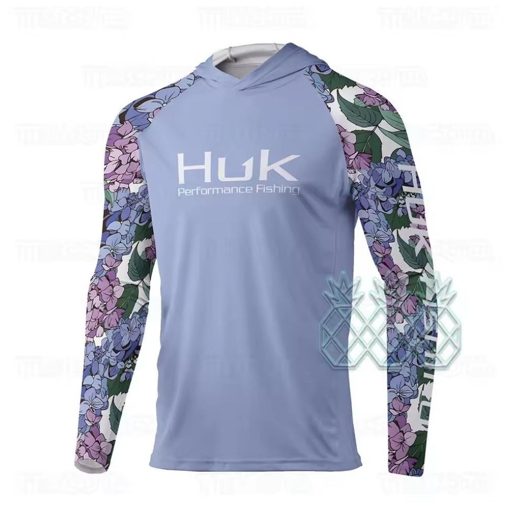 HUK Fishing Suit Men's Long-Sleeve Fishing Suit Sea Fishing Boat Quick-Dry Breathable Sun Protection Fishing Suit