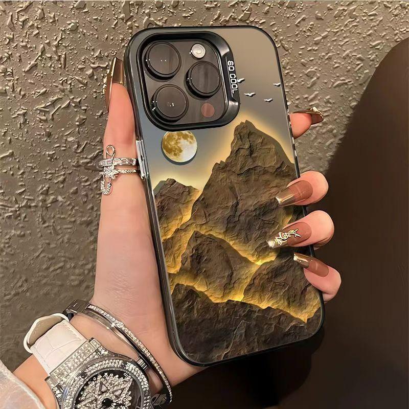 Lucky Golden Mountain Phone Case for  Poco F6 X6 F5 X5 M6 Pro 4G Mi 13 12 11 Lite 5G NE 14 13T 14T Pro Matte Hard Cover