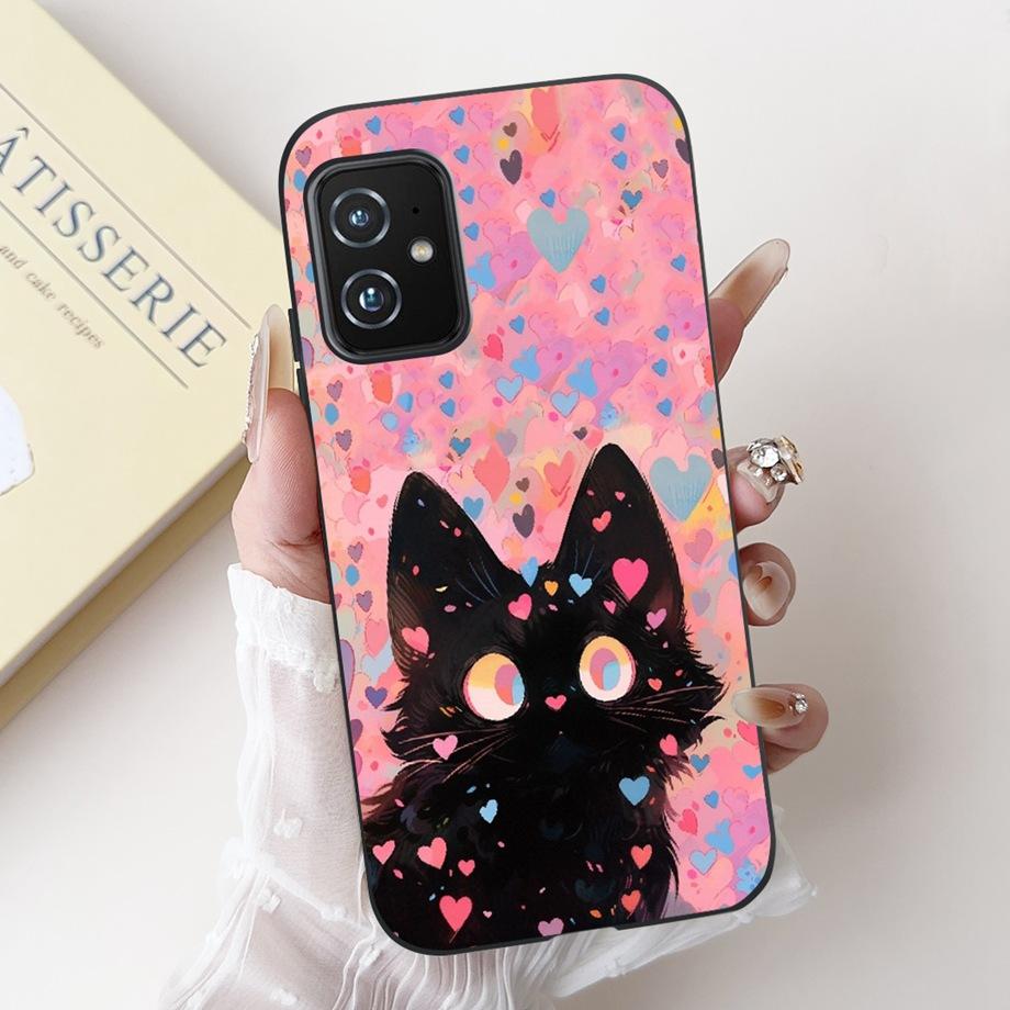 Per Custodia ASUS ZENFONE 8 ZS590KS Astronauta Drago Animali Cartoni Animati Stile Cool Silicone Morbido Copertura Nera per Telefono Per ASUS ZS590KS Borsa
