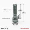 130 Rear Axle High-Strength Flange Bolt with Anti-Loosening Disc, Coarse Threads 10 & 12