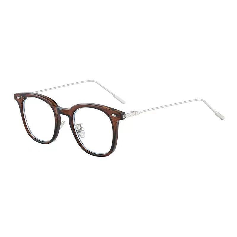 Metal Polygonal Glasses Frame New Korean Version Anti-blue Light Glasses Frame Student Flat Mirror